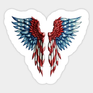 4th of July Wings  #5 Sticker